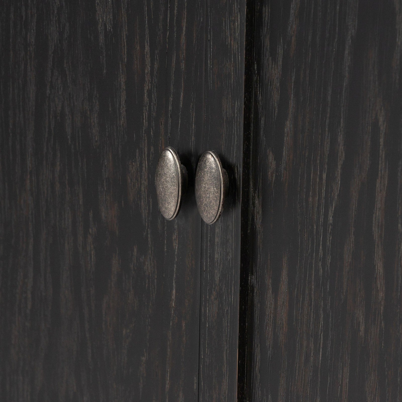 Toulouse Cabinet-Distressed Black Oak