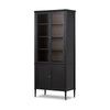 Toulouse Cabinet-Distressed Black Oak