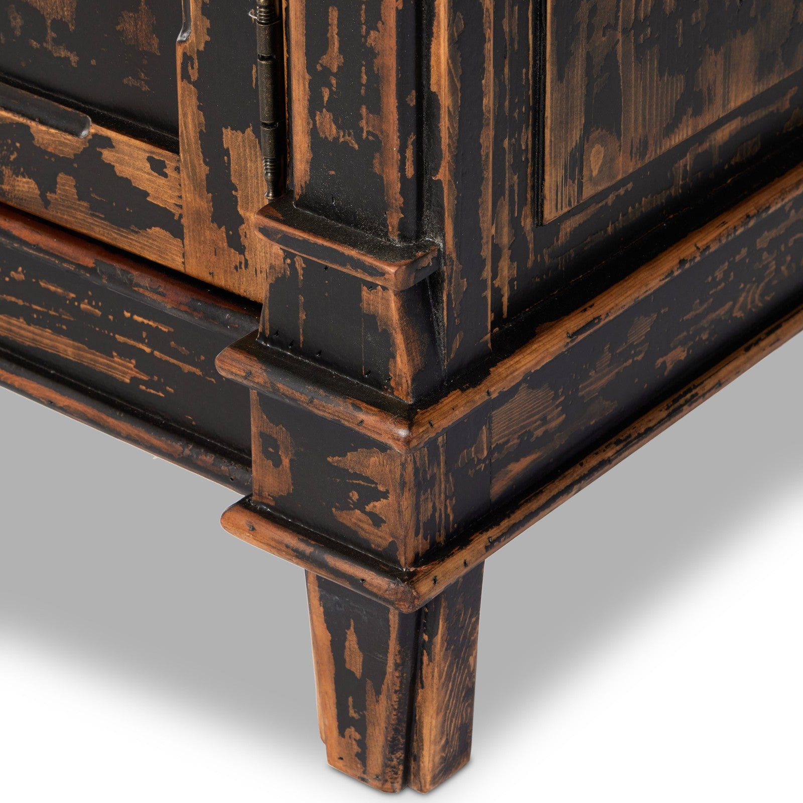 Marjorie Cabinet-Distressed Black