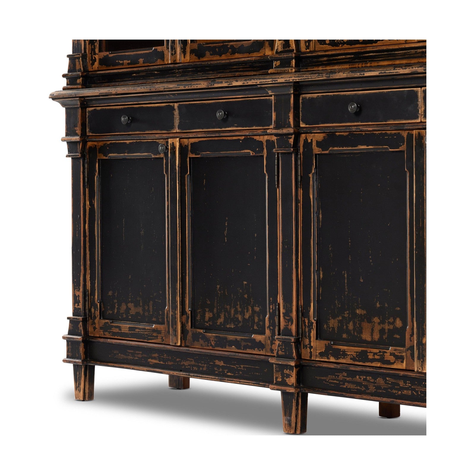 Marjorie Cabinet-Distressed Black