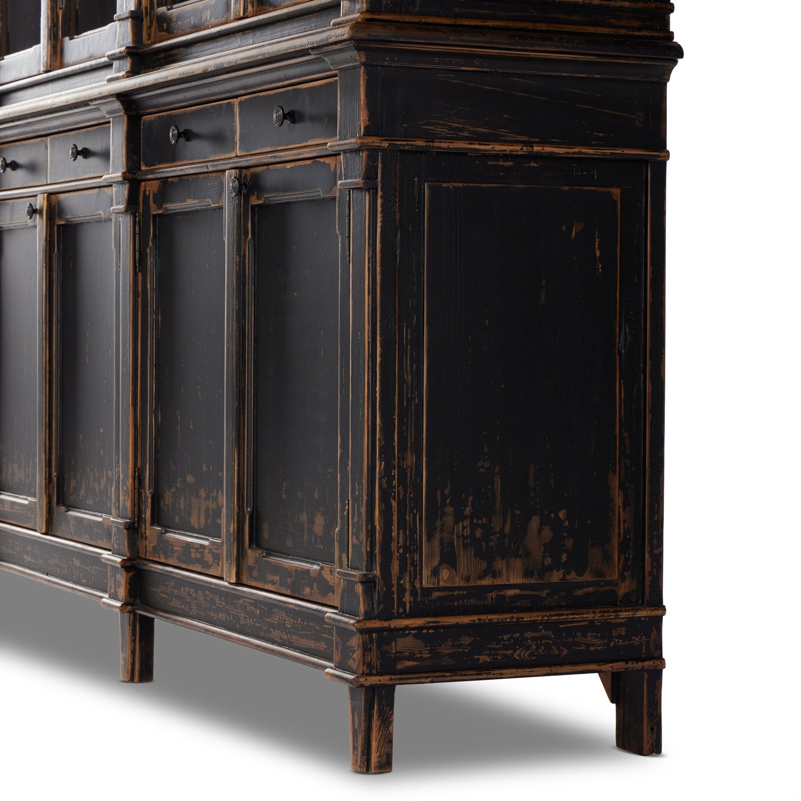 Marjorie Cabinet-Distressed Black