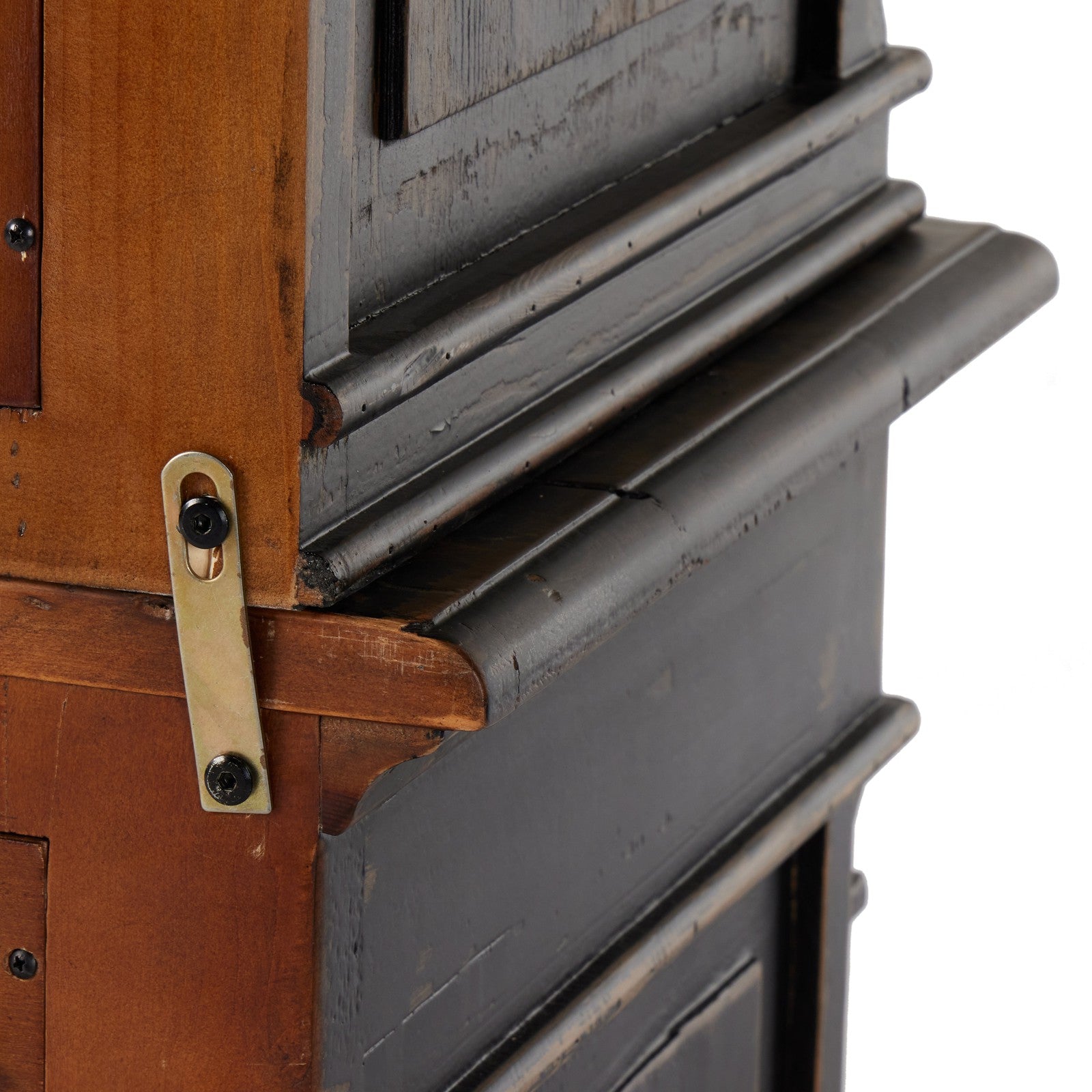 Marjorie Cabinet-Distressed Black