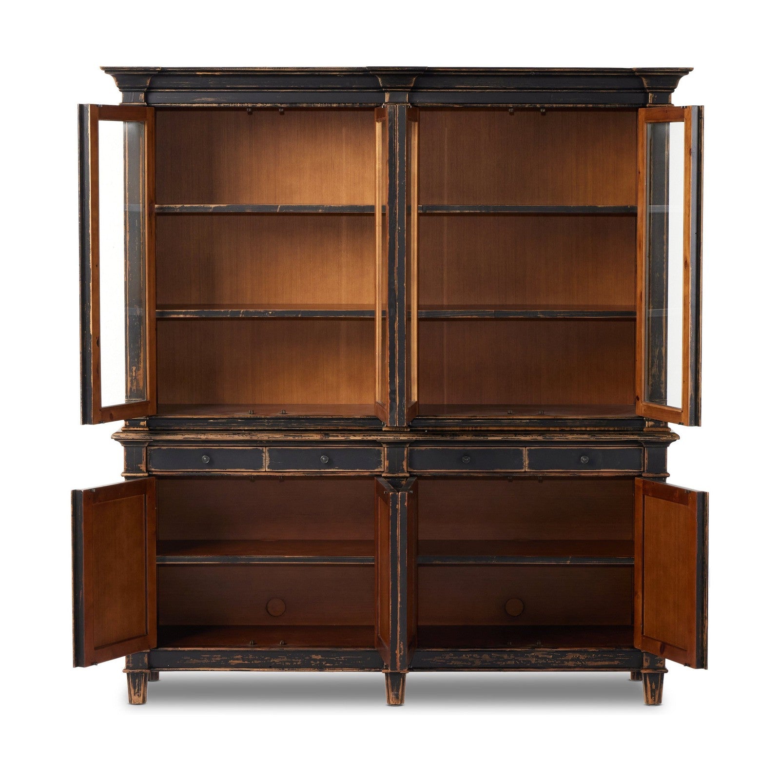 Marjorie Cabinet-Distressed Black