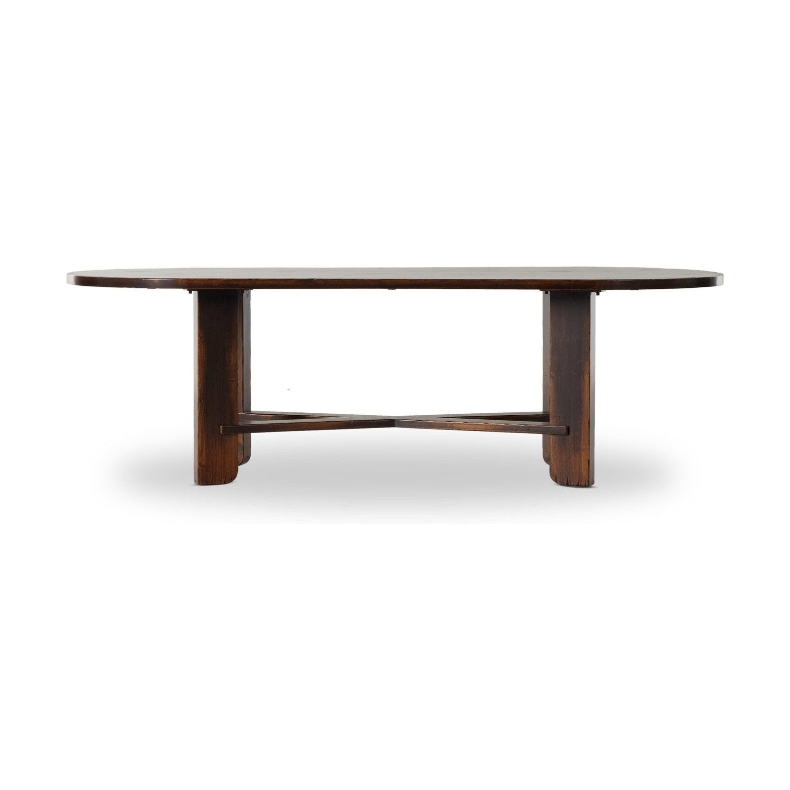 Ovilla Oval Dining Table-Distressed