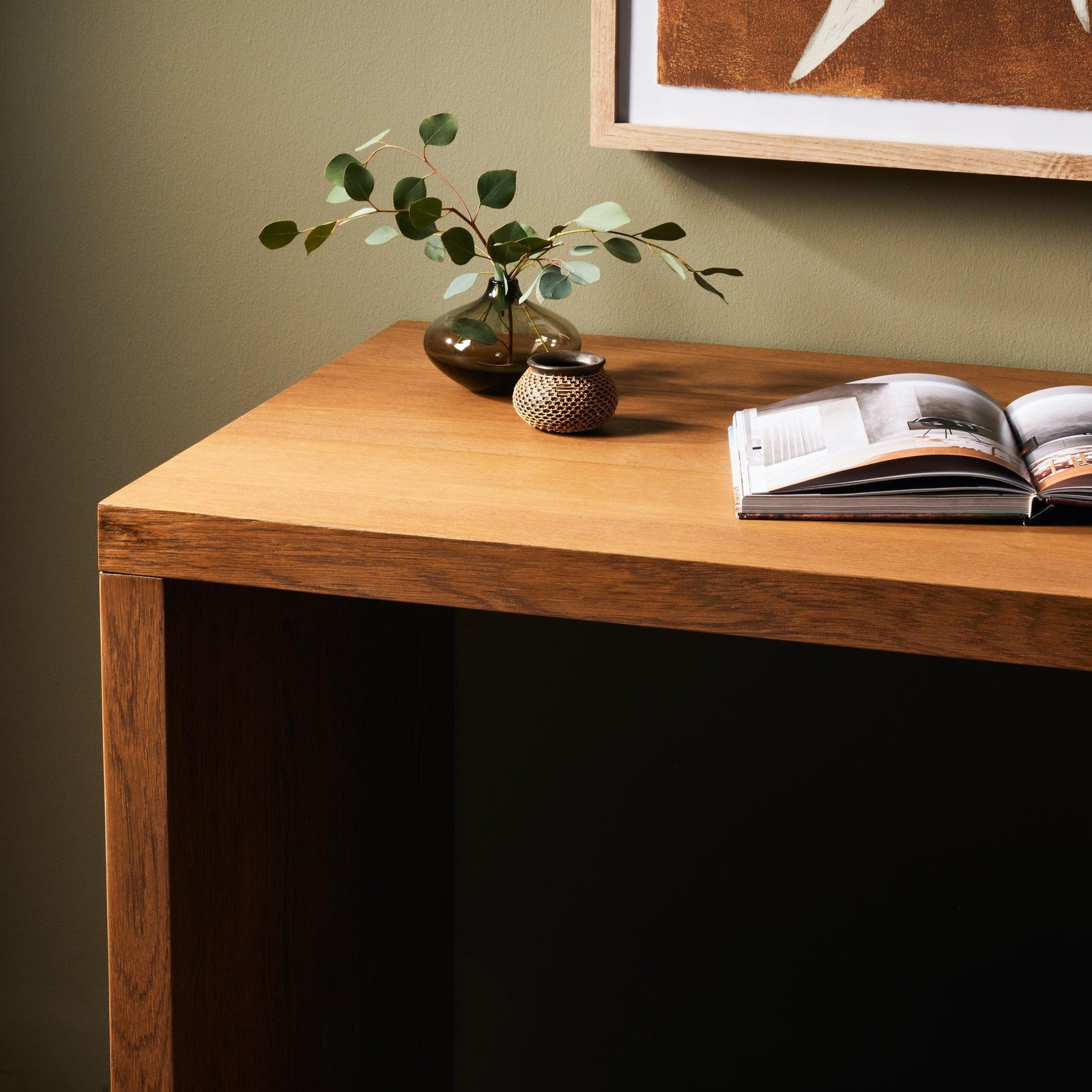 Posada Desk-Amber Oak Veneer