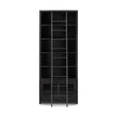 Admont Bookcase And Ladder-Worn Blk