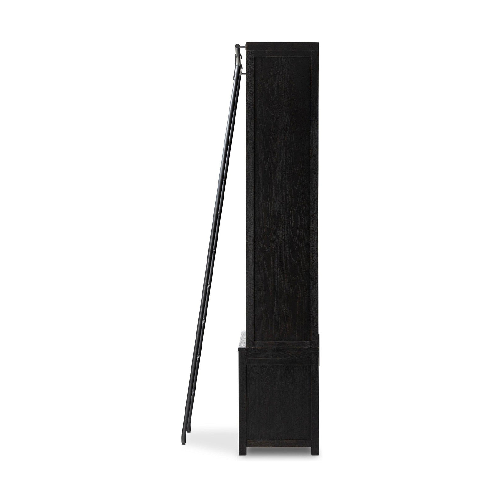 Admont Bookcase And Ladder-Worn Blk