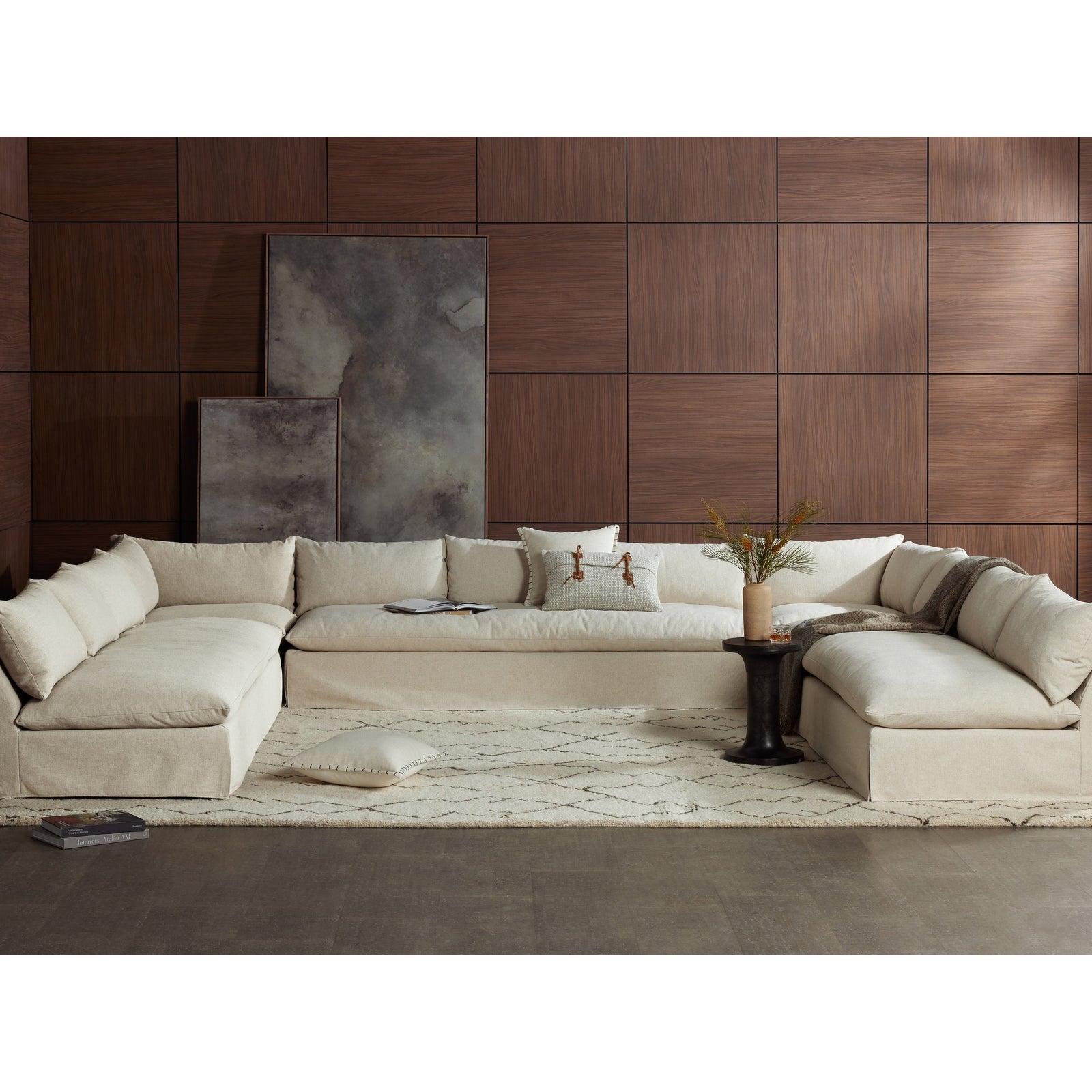 Grant Slipcover 5-Piece Sectional