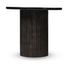 Ruben End Table-Smoked Black Cast Glass