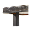 Giselle End Table-Amber Cast Glass