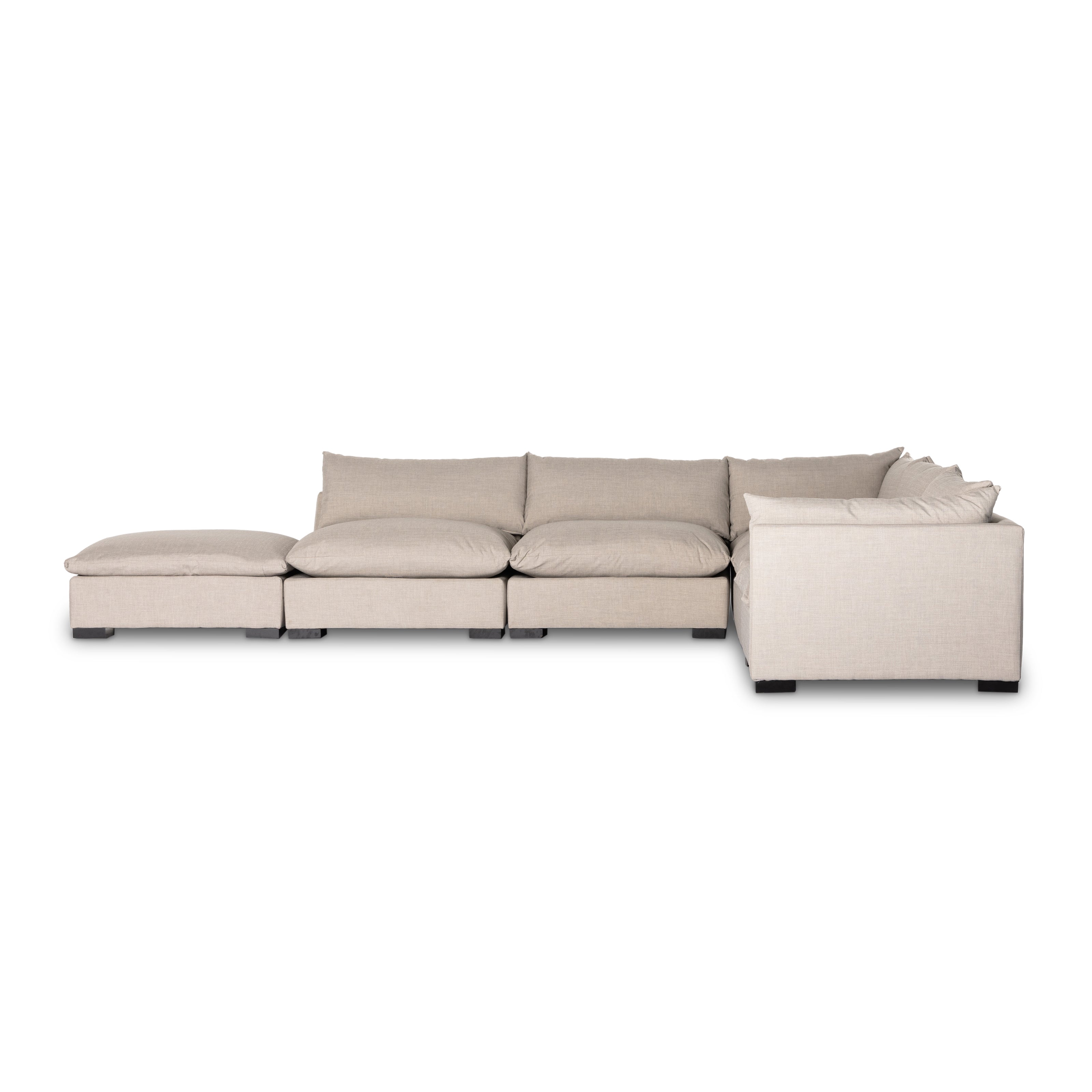 Westwood 5-Piece Sectional with Raf Ottoman