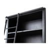 Admont Double Bookcase W Ladder-Worn Blk