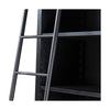 Admont Double Bookcase W Ladder-Worn Blk