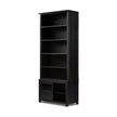 Admont Bookcase-Worn Black Veneer
