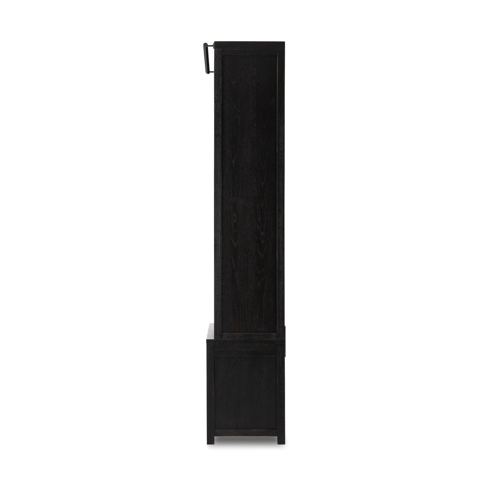 Admont Bookcase-Worn Black Veneer