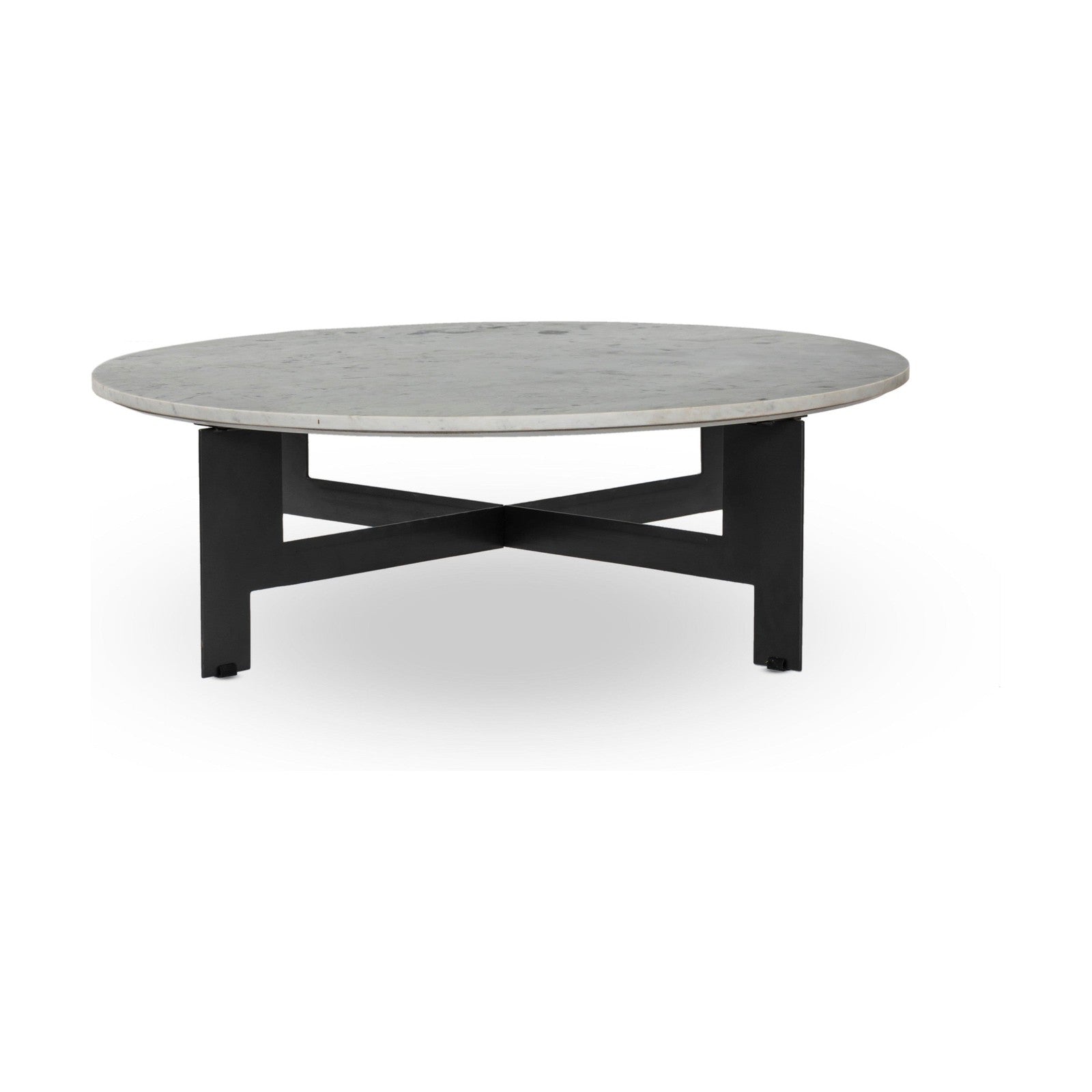 Marble Round Coffee Table With Iron
