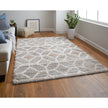 Feizy Mynka 39ICF Transitional Diamond in Tan/Taupe/Ivory