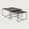 Ethnicraft Pentagon Nesting Coffee Table Set