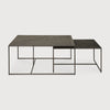 Ethnicraft Pentagon Nesting Coffee Table Set