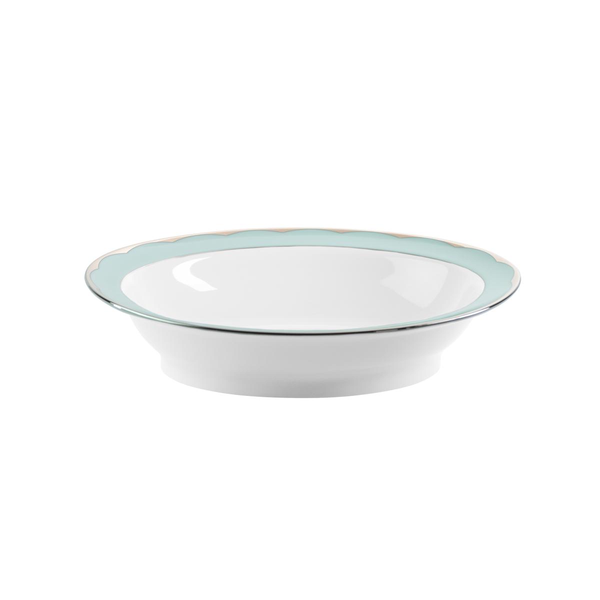 Haviland Illusion Vegetable Dish - Mint Platinum