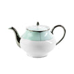 Haviland Illusion Round Teapot - Mint Platinum