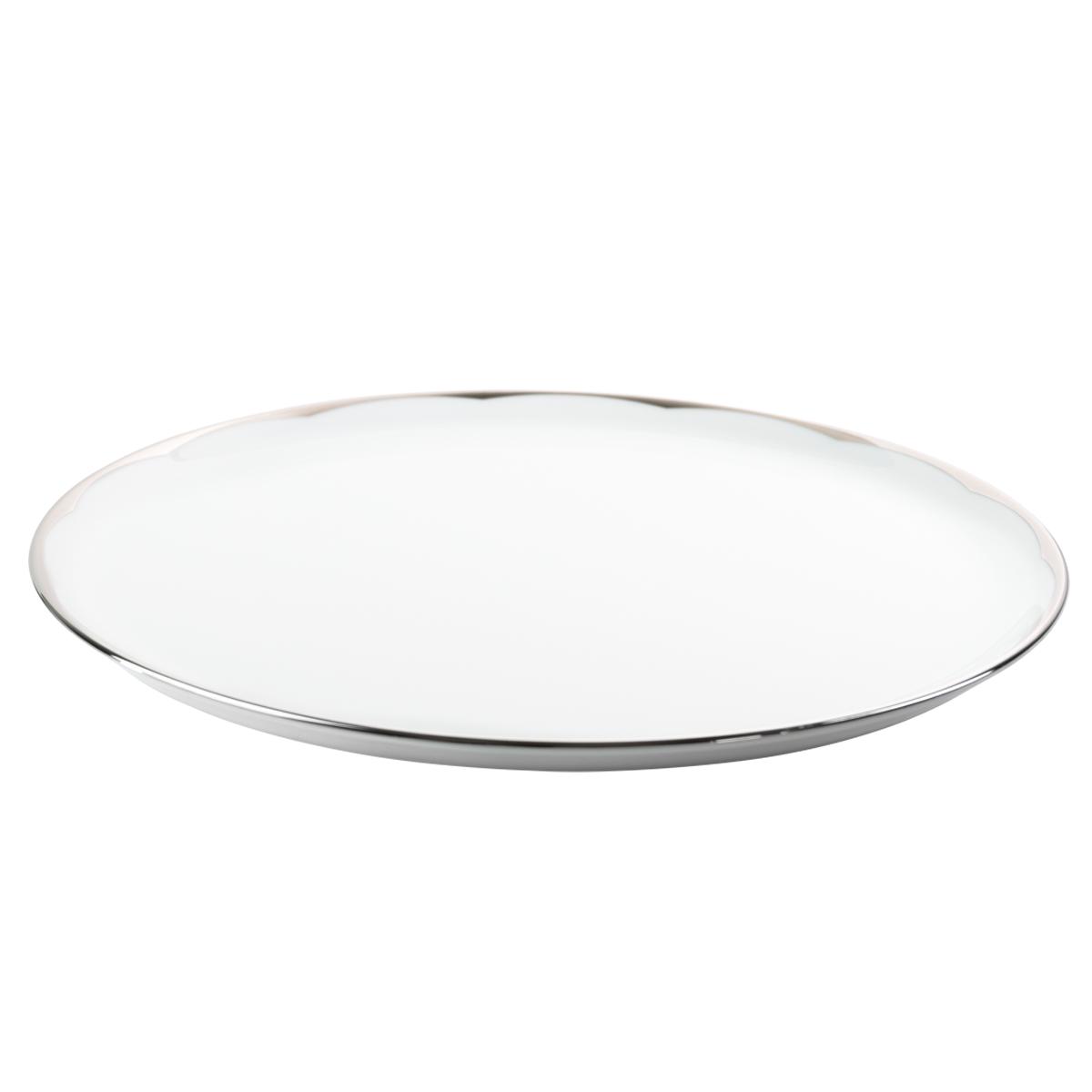 Haviland Illusion Tart Platter - Lavender Platinum