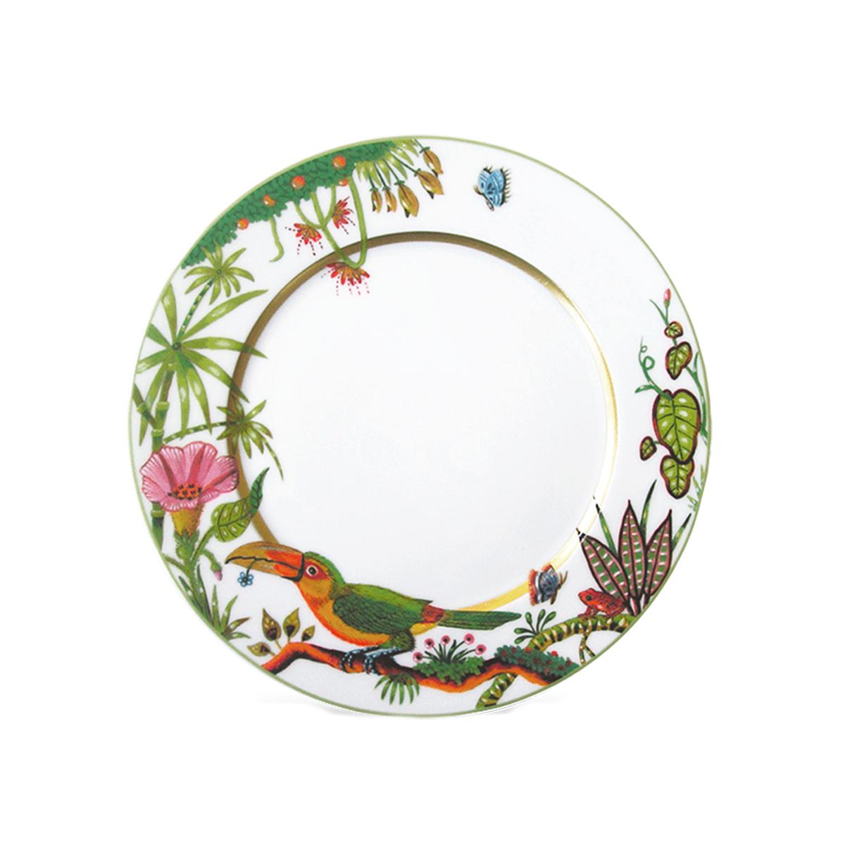 Haviland Alain Thomas Toucan Facing Left Dessert Plate