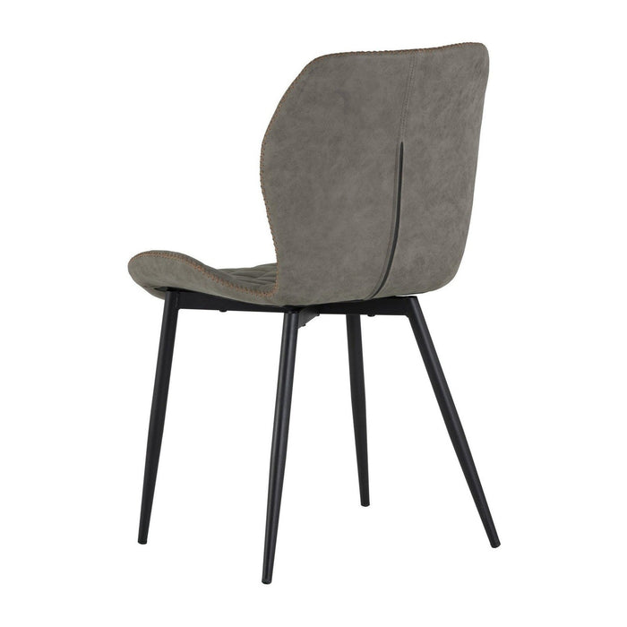 Sunpan Lyla Dining Chair - Black - Antique Grey - Set of 2