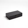 Global Views Marbled Leather D Ring Box - Black