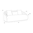 Sunpan Astrid Sofa - Merlot