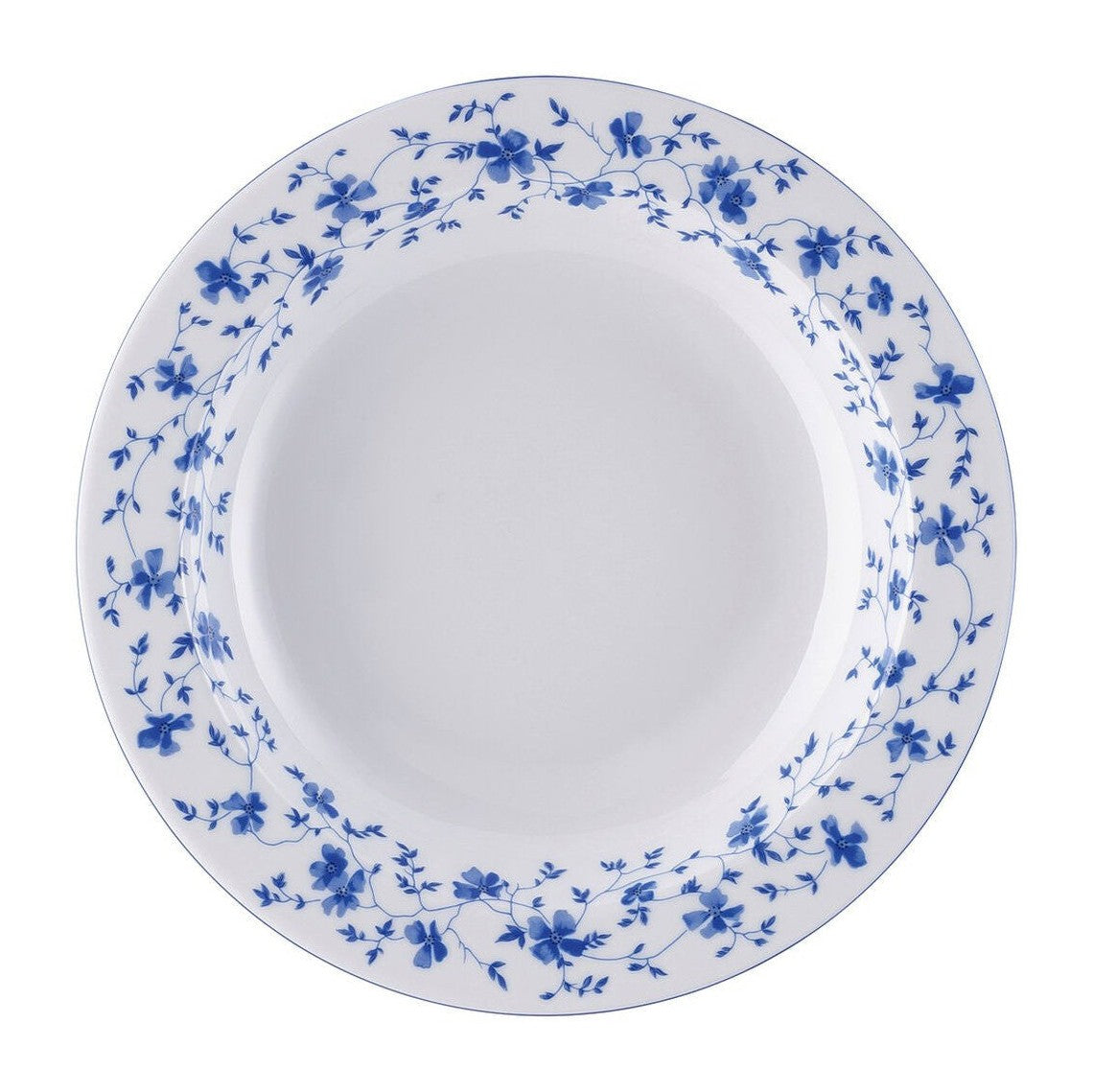 Rosenthal Form 1382 Blue Blossom Rim Soup Plate