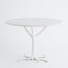Global Views White Faux Bois Dining Table