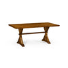 Jonathan Charles Casually Country Solid Wood Dining Table 491060-72L-CFW
