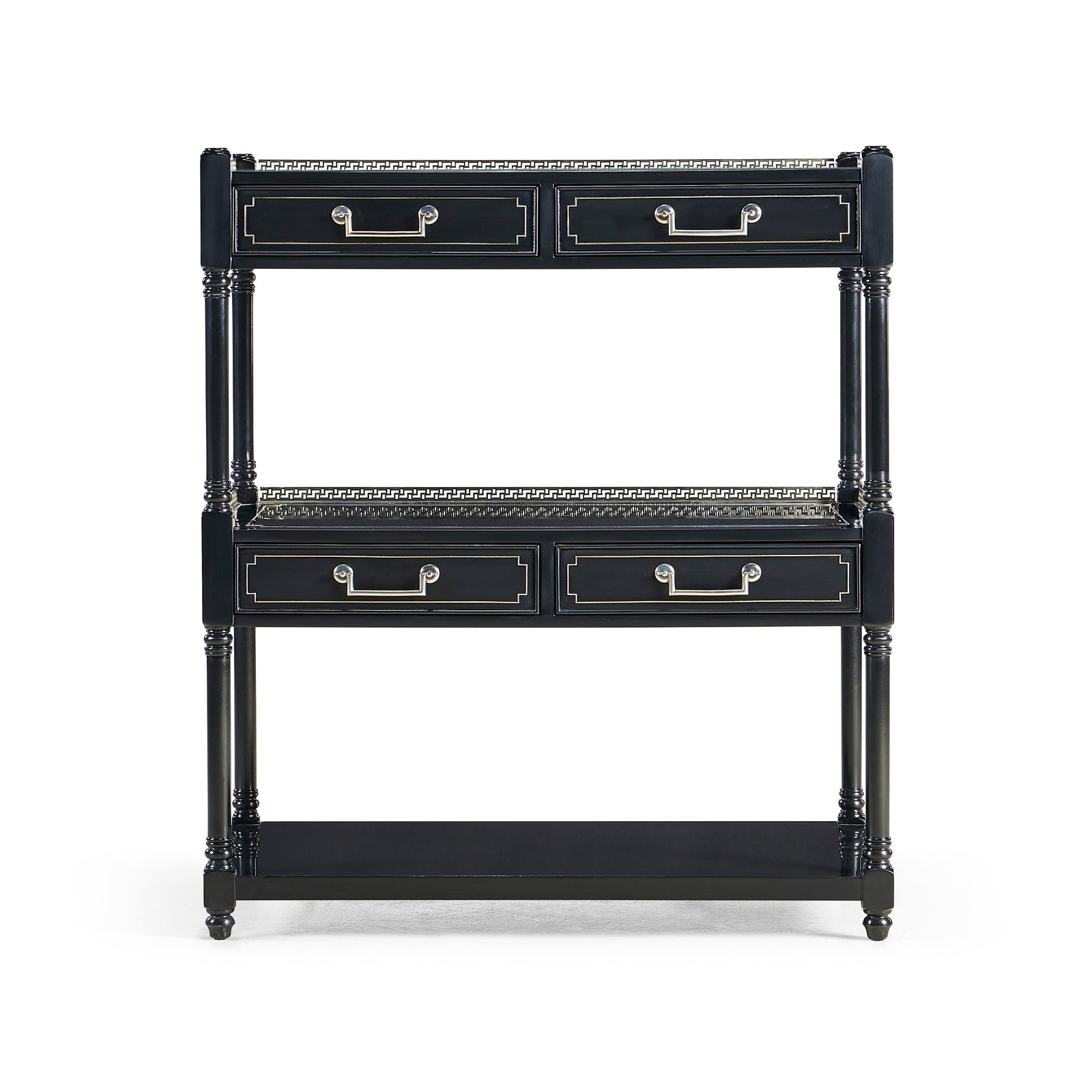 Jonathan Charles Flux Lacquer Etagere 492442-BLA