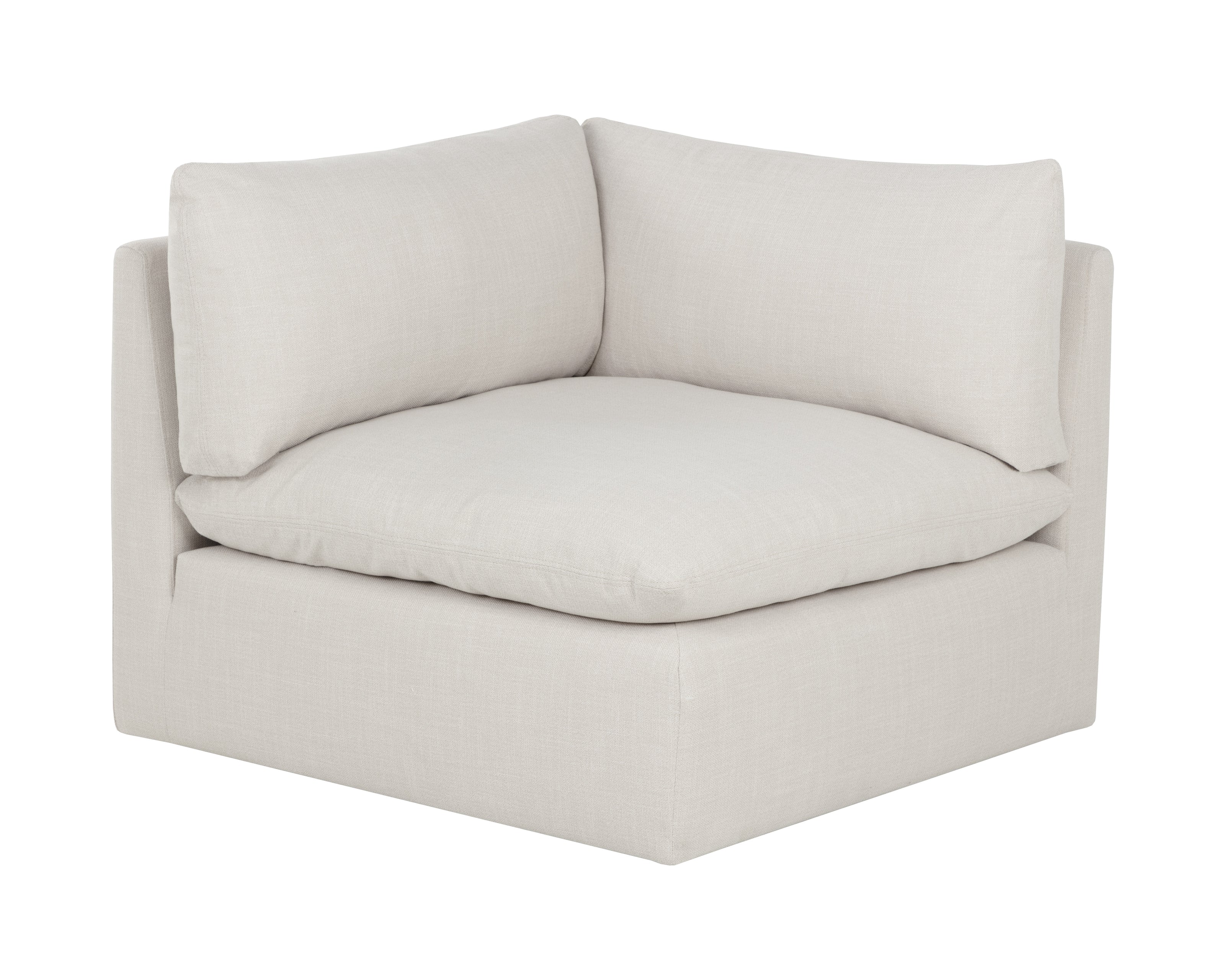 Sunpan Reve Modular - Corner Chair - Effie Linen