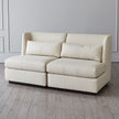 Global Views Alder Sectional Chair - Muslin