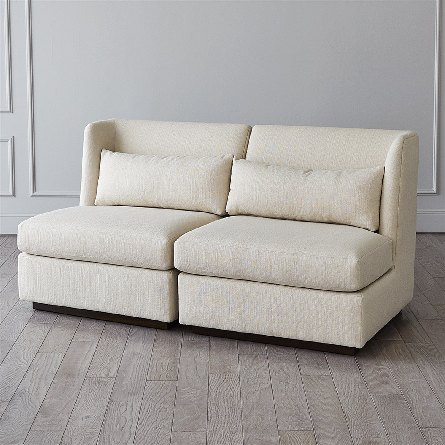 Global Views Alder Sectional Chair - Muslin