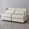 Global Views Alder Sectional Chair - Muslin