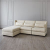Global Views Alder Sectional Chair - Muslin