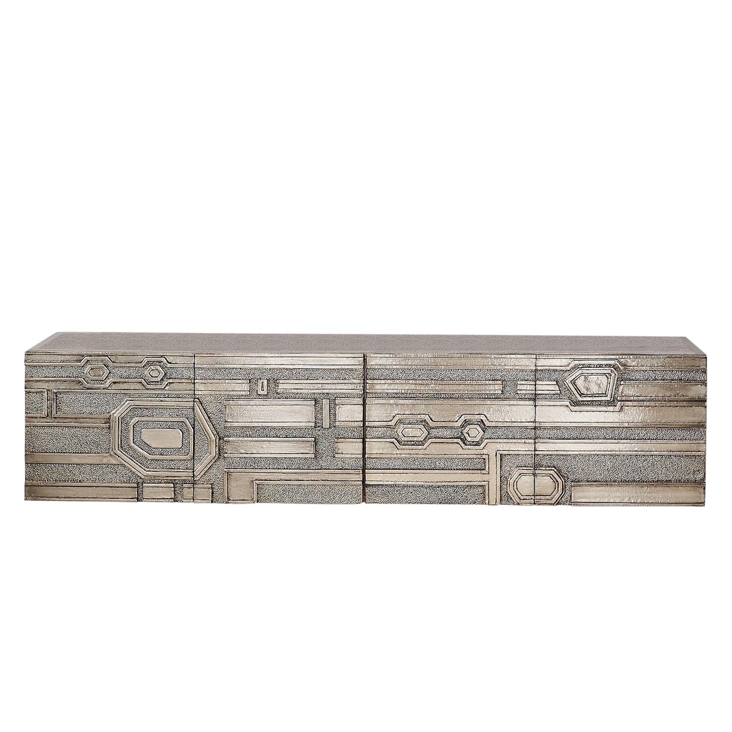 Global Views Abstract Block Four Door Cabinet