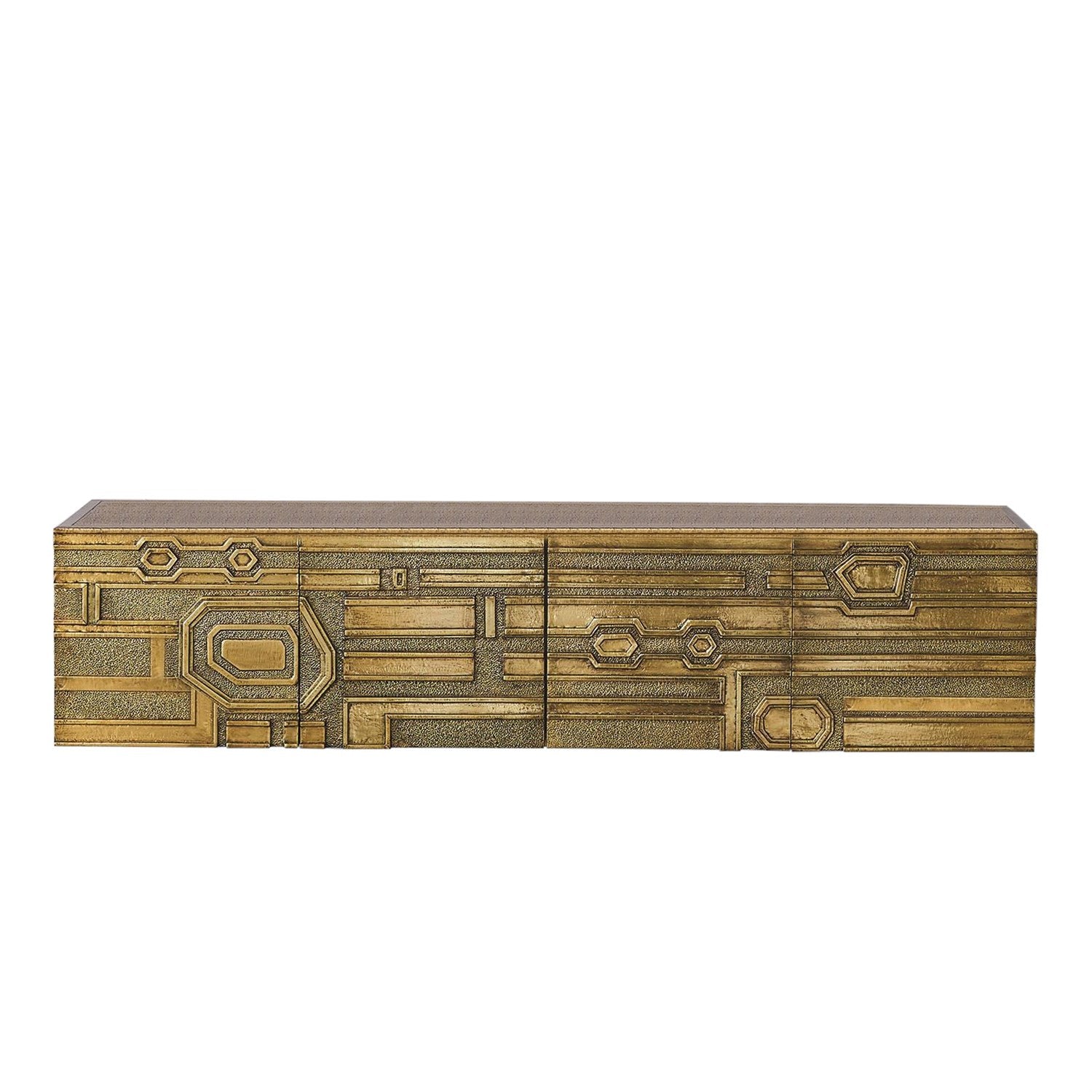 Global Views Abstract Block Four Door Cabinet