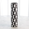 Global Views Black/White Circles Vase