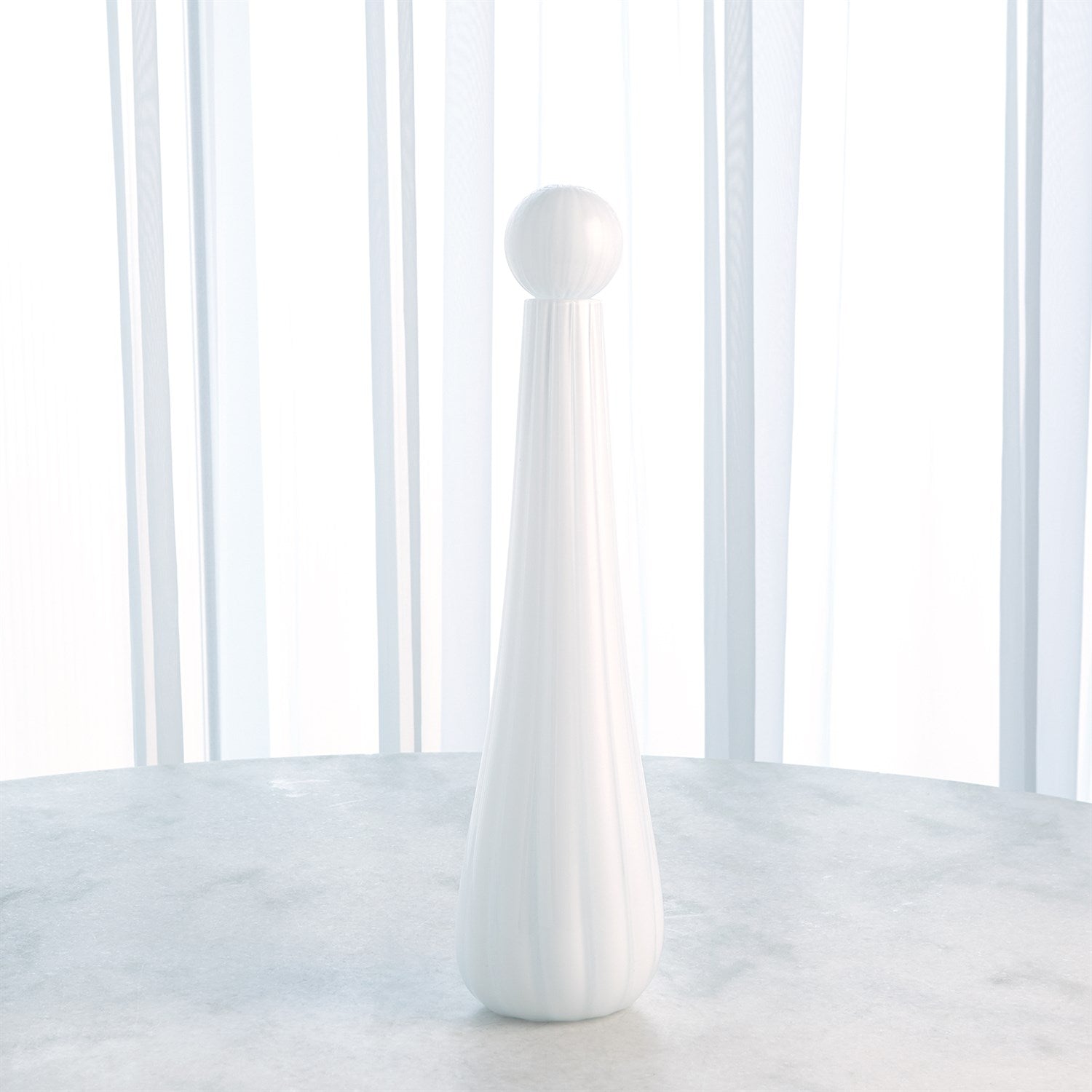 Global Views Circus Bottle - White