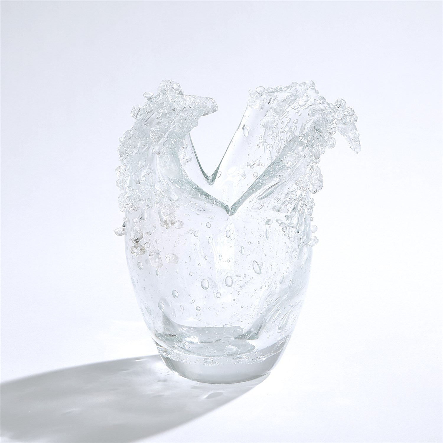 Global Views Dual Wave Bowl & Vase - Clear