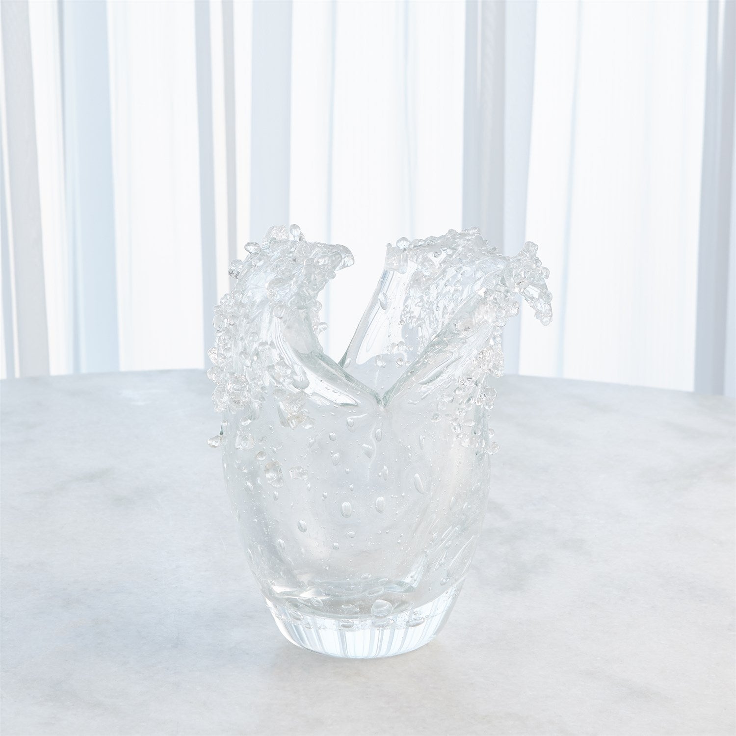 Global Views Dual Wave Bowl & Vase - Clear