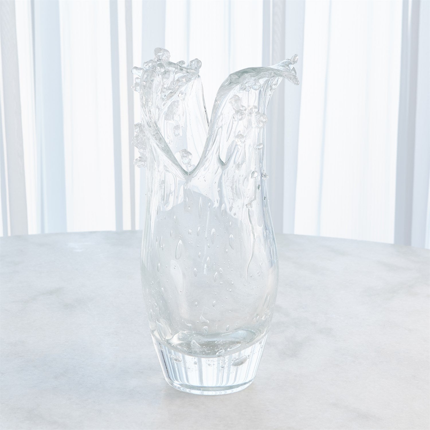 Global Views Dual Wave Bowl & Vase - Clear