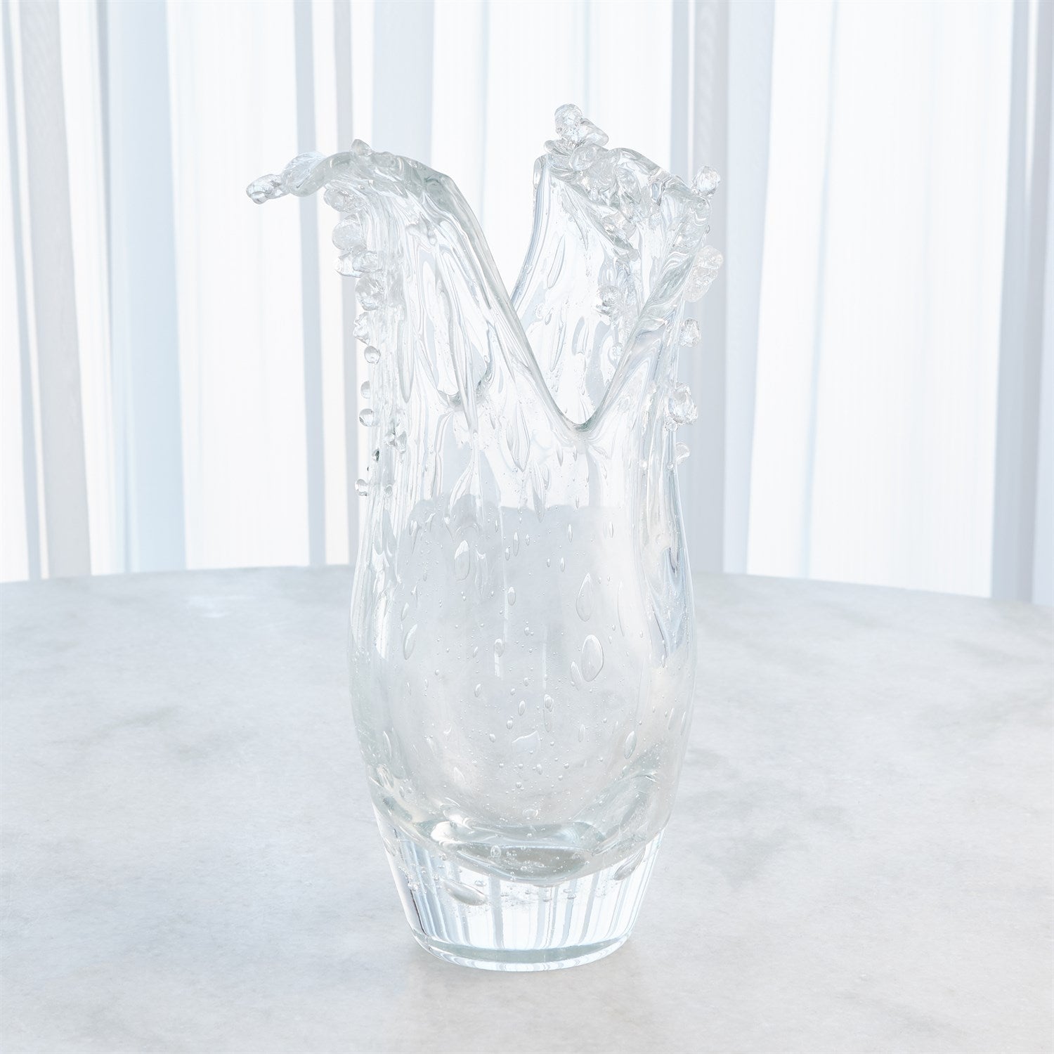 Global Views Dual Wave Bowl & Vase - Clear