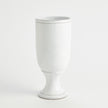 Global Views Long Nose Vases & Bowl - White