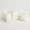 Global Views Alabaster Coasters - Set of 8 with Holder