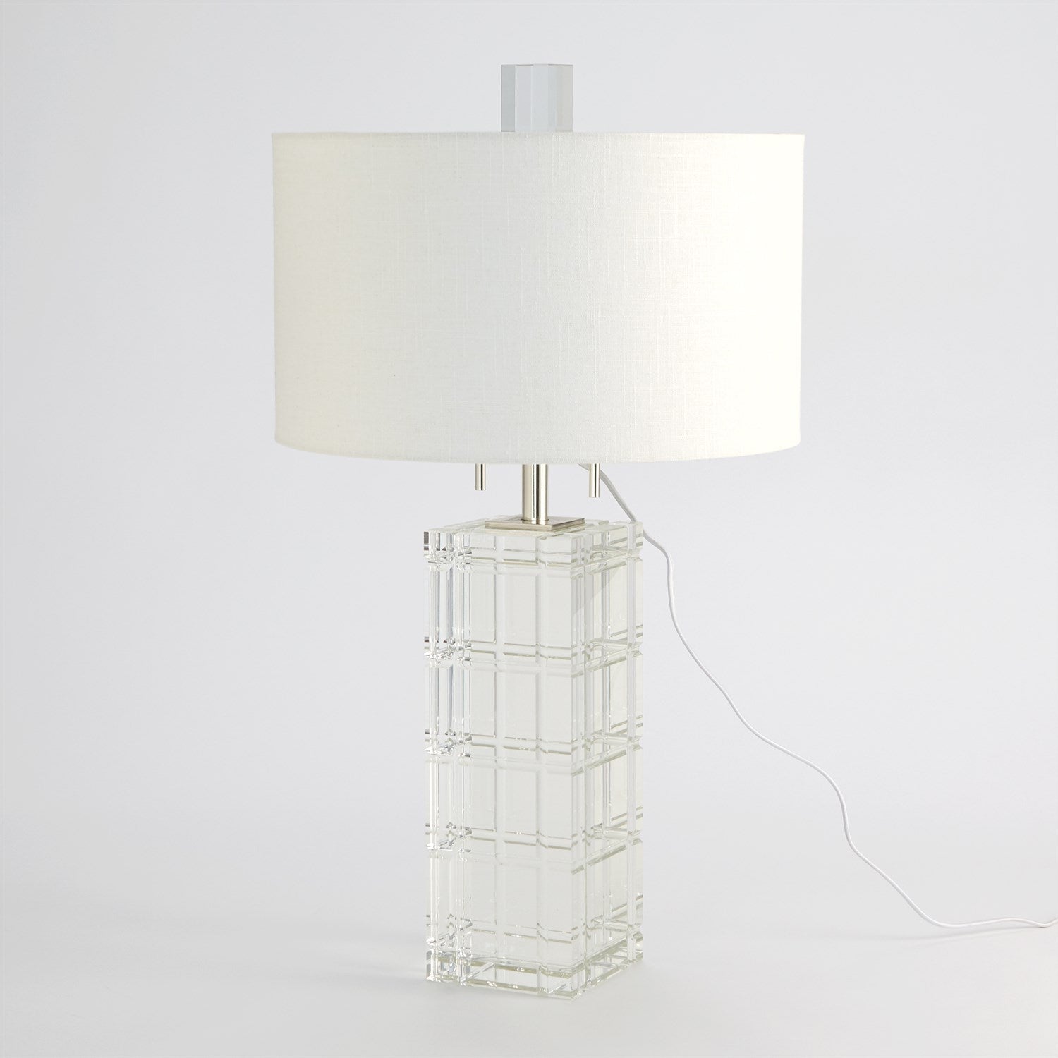 Global Views Crystal Plaid Lamp